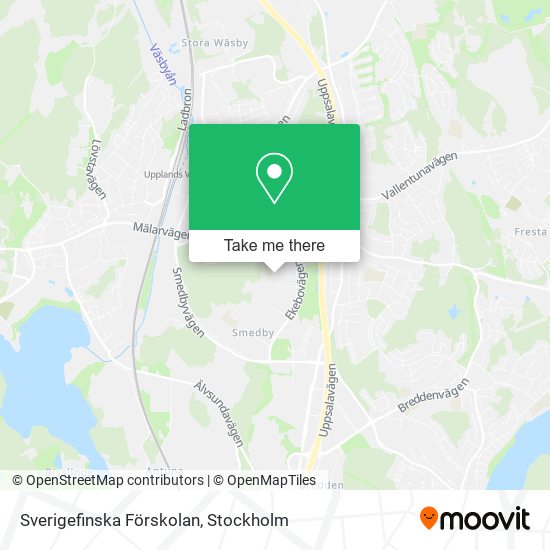 Sverigefinska Förskolan map