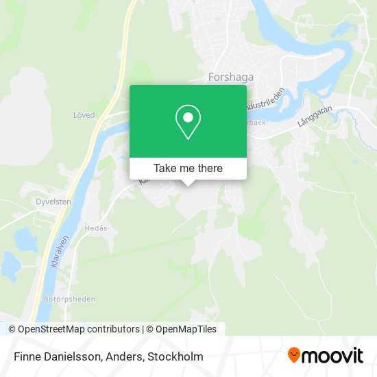 Finne Danielsson, Anders map