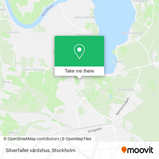 Silverfallet värdshus map