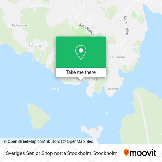 Sveriges Senior Shop norra Stockholm map