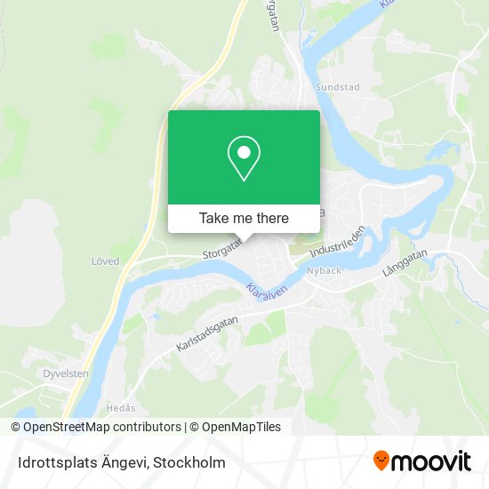 Idrottsplats Ängevi map