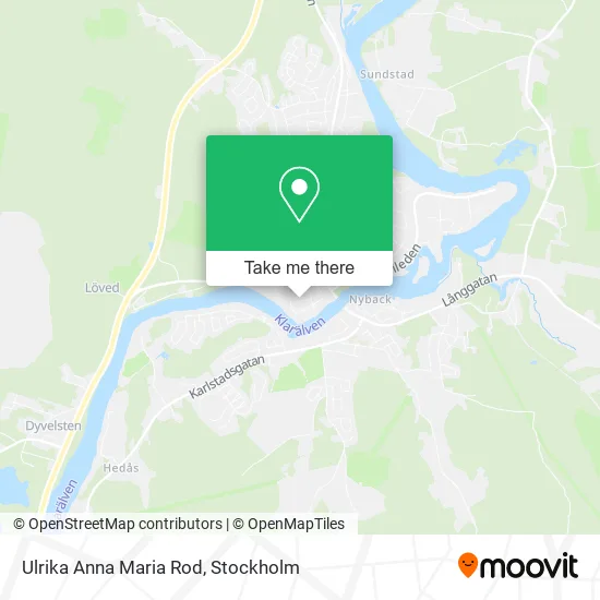 Ulrika Anna Maria Rod map