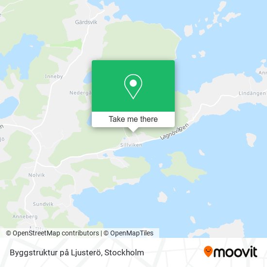 Byggstruktur på Ljusterö map