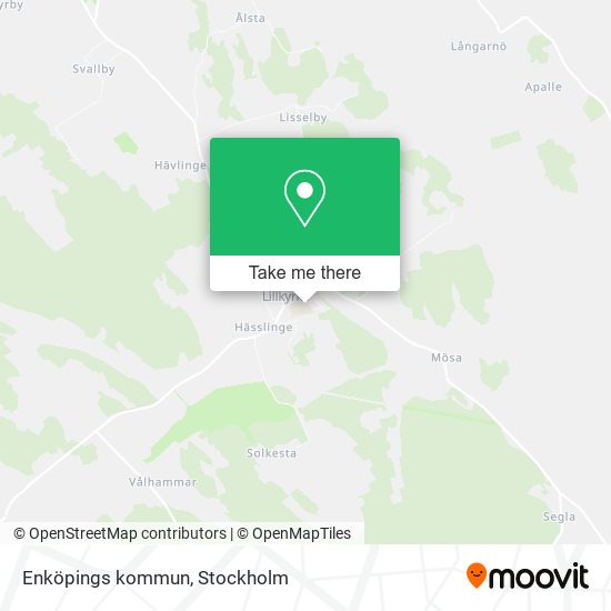 Enköpings kommun map