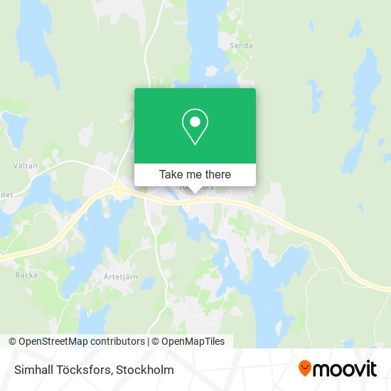 Simhall Töcksfors map