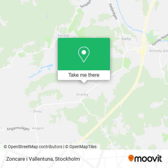 Zoncare i Vallentuna map