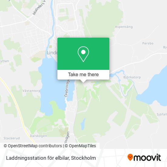 Laddningsstation för elbilar map
