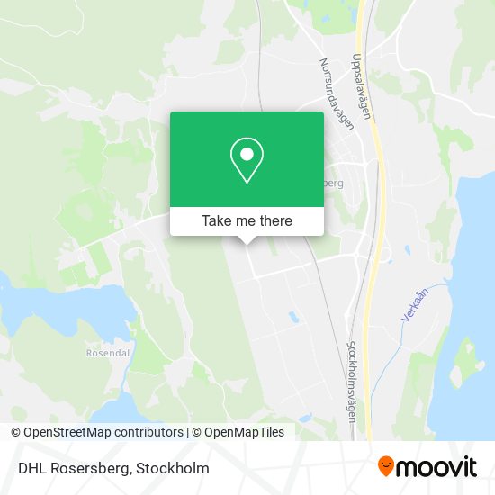 DHL Rosersberg map