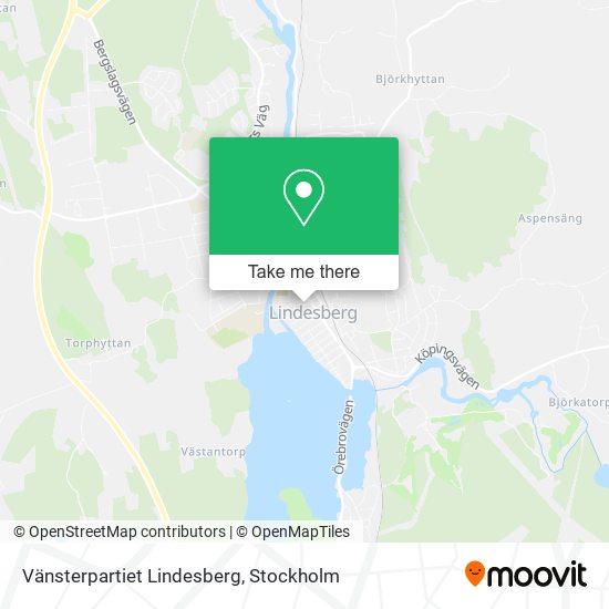 Vänsterpartiet Lindesberg map