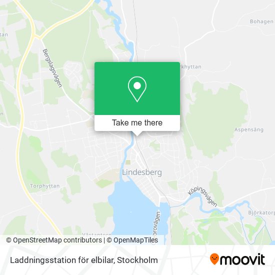 Laddningsstation för elbilar map