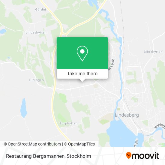 Restaurang Bergsmannen map