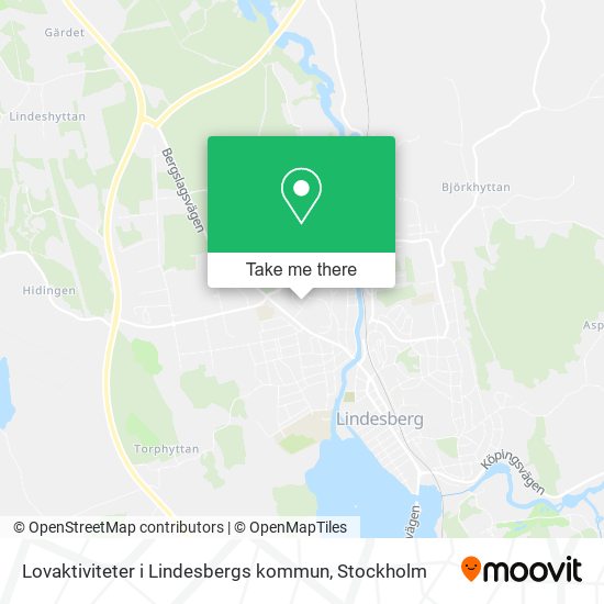 Lovaktiviteter i Lindesbergs kommun map