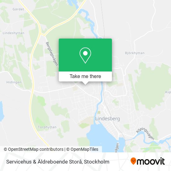 Servicehus & Äldreboende Storå map