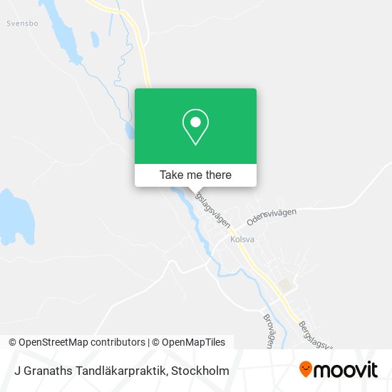 J Granaths Tandläkarpraktik map