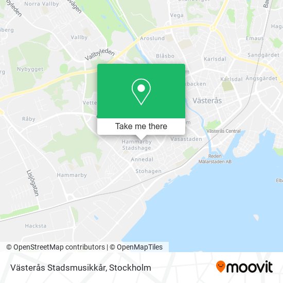 Västerås Stadsmusikkår map