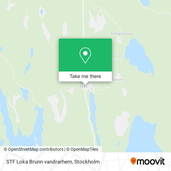 STF Loka Brunn vandrarhem map