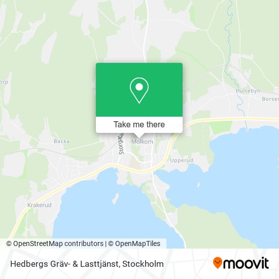 Hedbergs Gräv- & Lasttjänst map