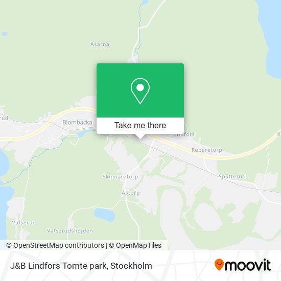 J&B Lindfors Tomte park map