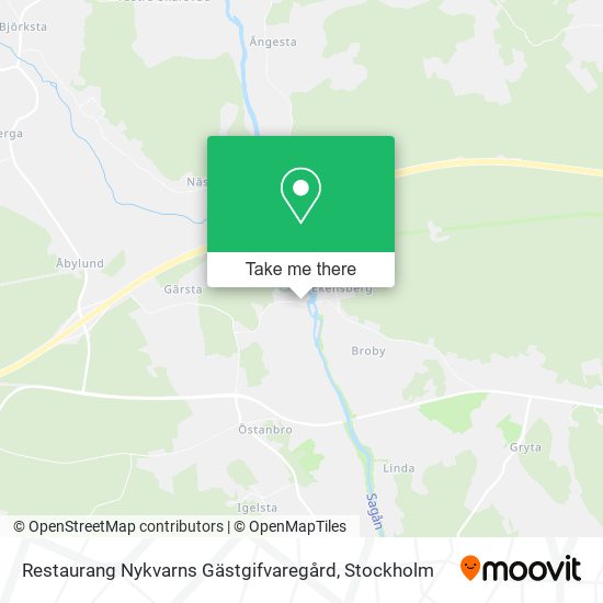 Restaurang Nykvarns Gästgifvaregård map