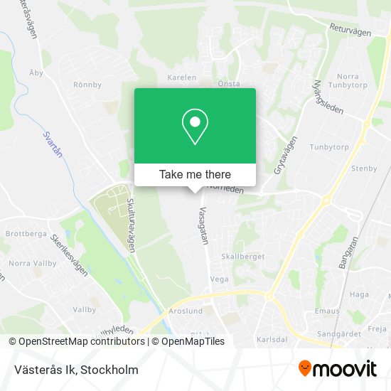Västerås Ik map