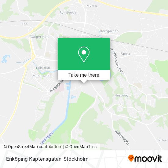 Enköping Kaptensgatan map