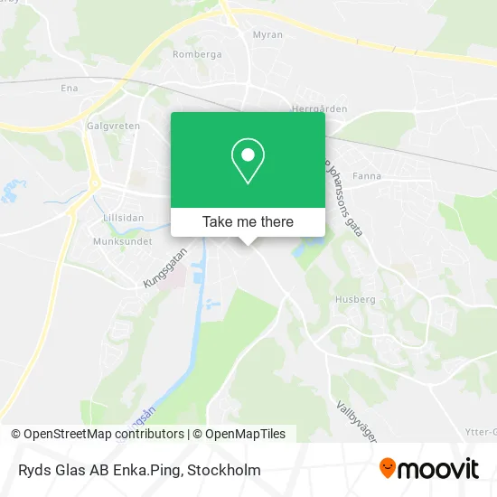 Ryds Glas AB Enka.Ping map