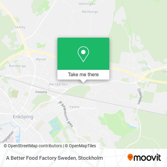 A Better Food Factory Sweden map