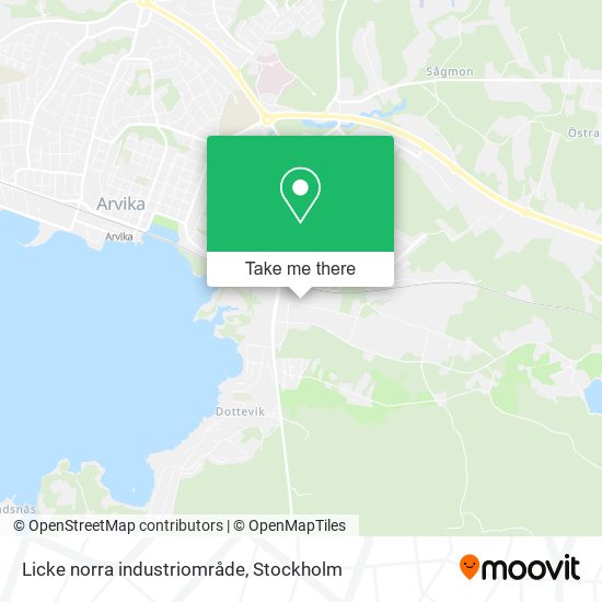 Licke norra industriområde map