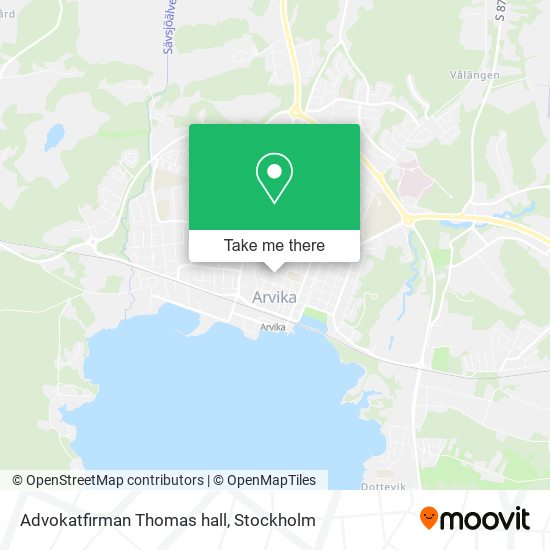 Advokatfirman Thomas hall map