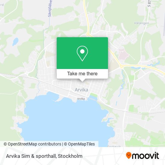 Arvika Sim & sporthall map