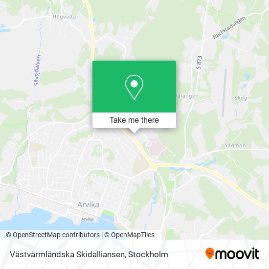 Västvärmländska Skidalliansen map