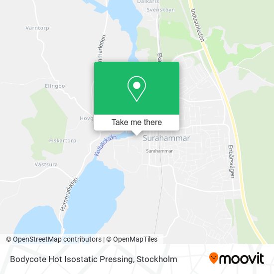 Bodycote Hot Isostatic Pressing map