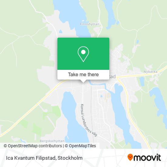 Ica Kvantum Filipstad map