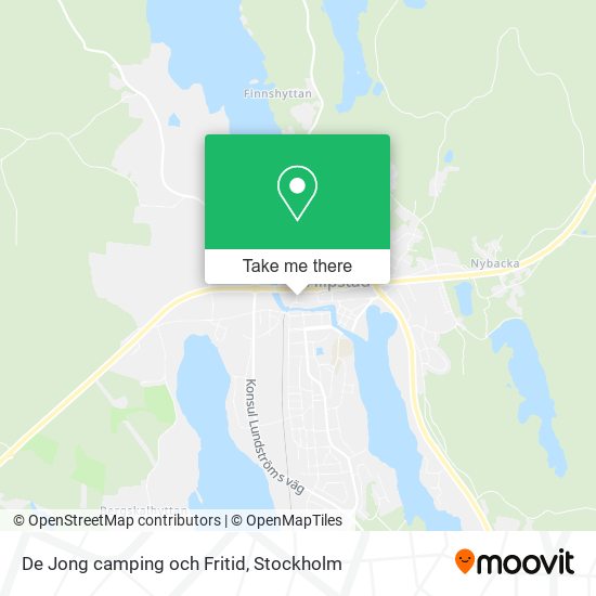 De Jong camping och Fritid map