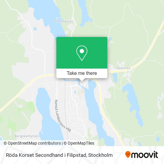 Röda Korset Secondhand i Filipstad map