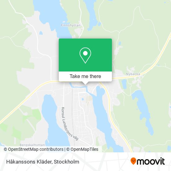 Håkanssons Kläder map