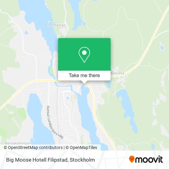 Big Moose Hotell Filipstad map