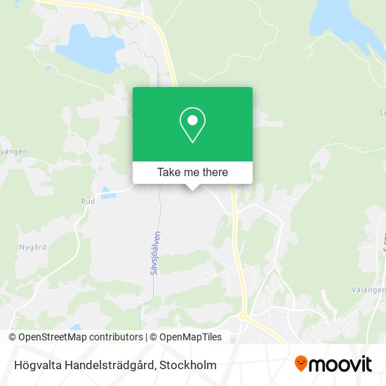 Högvalta Handelsträdgård map