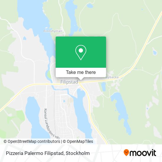 Pizzeria Palermo Filipstad map