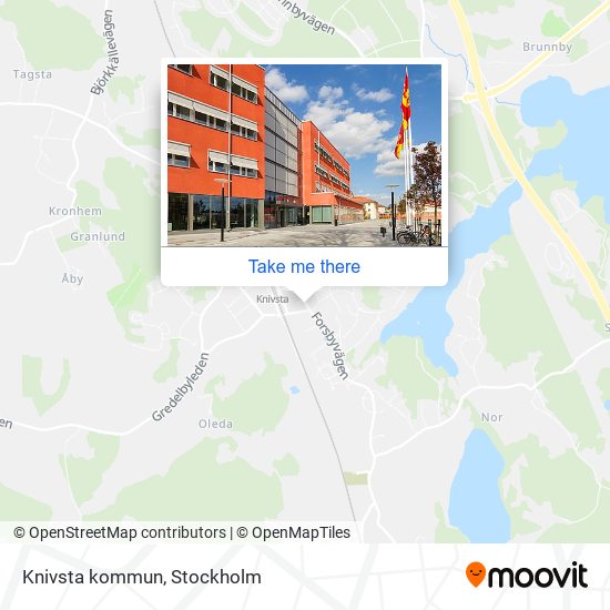 Knivsta kommun map