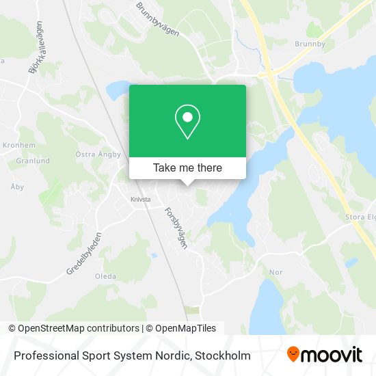 Professional Sport System Nordic map