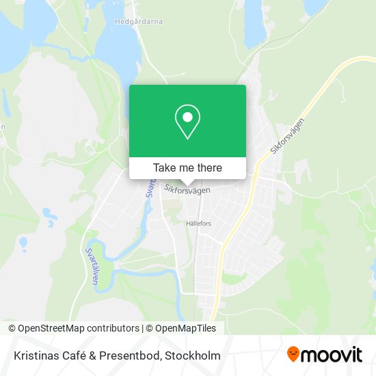 Kristinas Café & Presentbod map