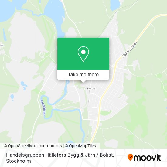 Handelsgruppen Hällefors Bygg & Järn / Bolist map
