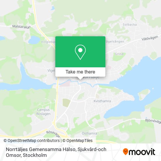 Norrtäljes Gemensamma Hälso, Sjukvård-och Omsor map