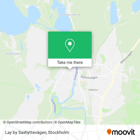 Lay by Saxhyttevägen map