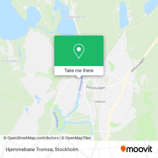 Hjemmebane Tromsø map