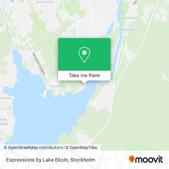 Expressions by Lake Ekoln map