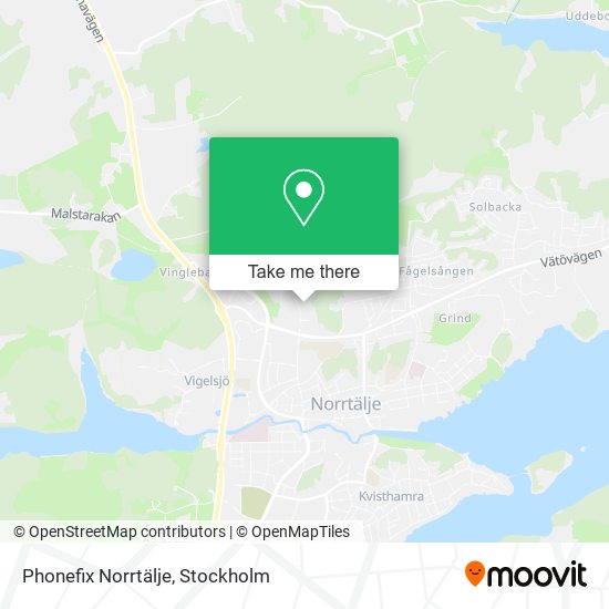 Phonefix Norrtälje map