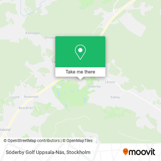 Söderby Golf Uppsala-Näs map