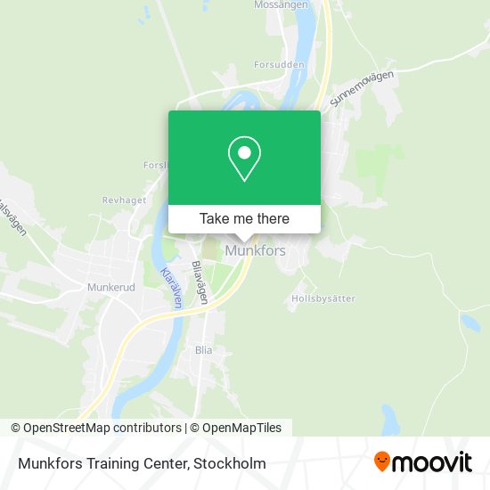 Munkfors Training Center map